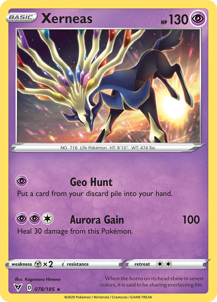 Xerneas (078/185) [Sword & Shield: Vivid Voltage] | Jack's On Queen
