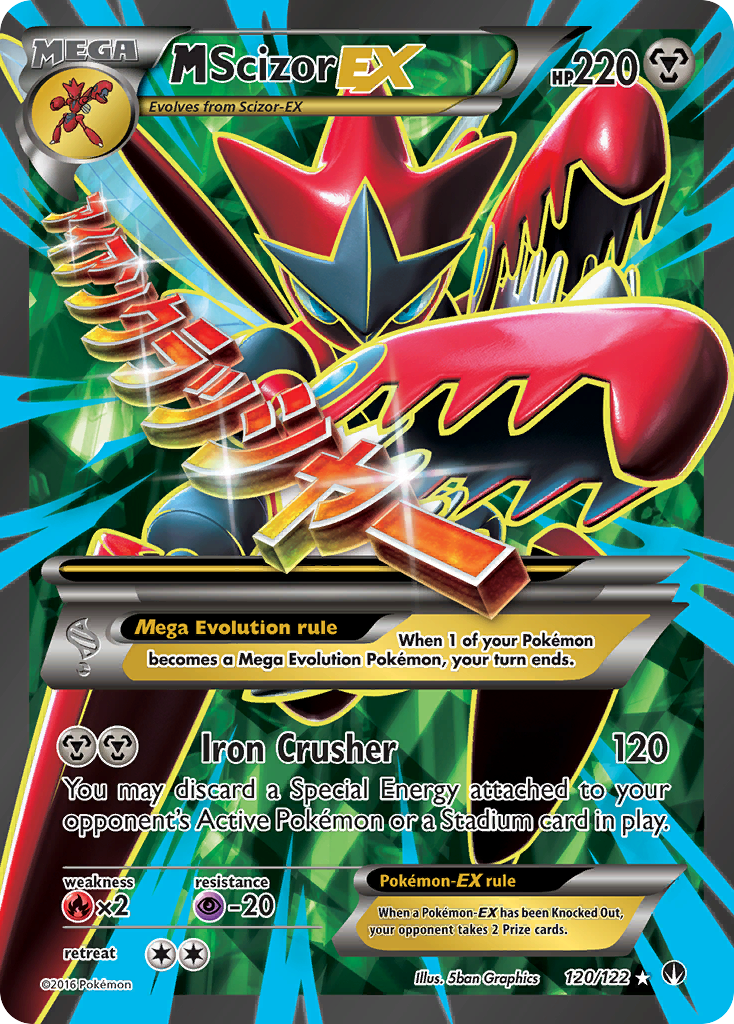 M Scizor EX (120/122) [XY: BREAKpoint] | Jack's On Queen