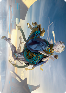 Moonfolk Puzzlemaker Art Card [Kamigawa: Neon Dynasty Art Series] | Jack's On Queen
