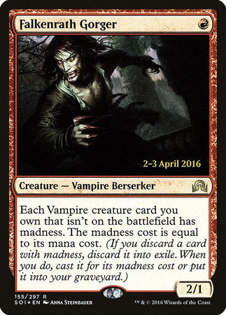 Falkenrath Gorger [Shadows over Innistrad Promos] | Jack's On Queen