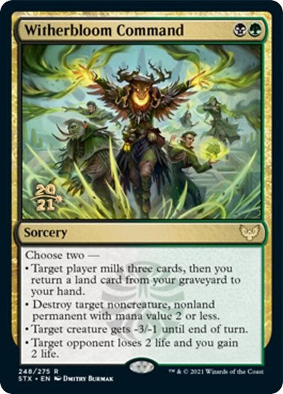 Witherbloom Command [Strixhaven: School of Mages Prerelease Promos] | Jack's On Queen