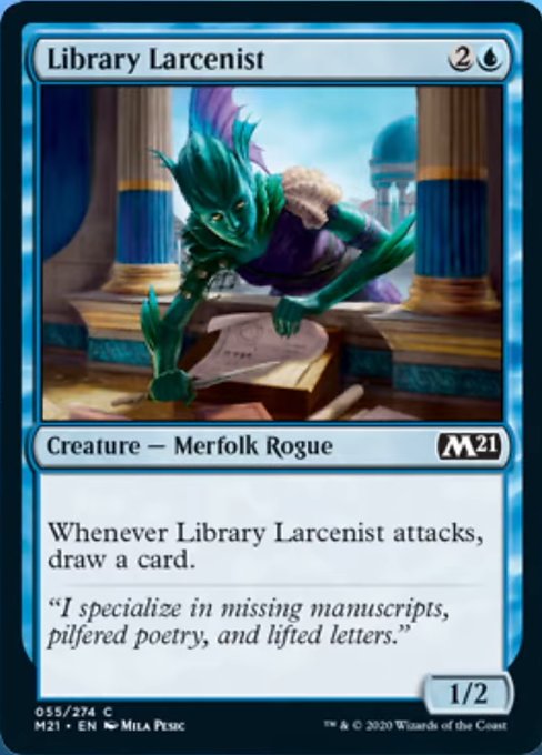 Library Larcenist [Core Set 2021] | Jack's On Queen