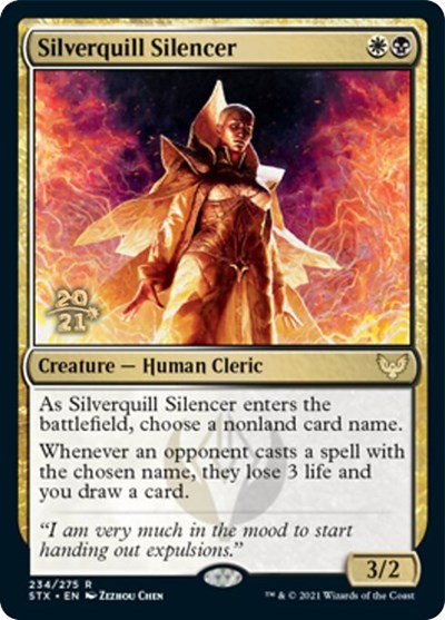 Silverquill Silencer [Strixhaven: School of Mages Prerelease Promos] | Jack's On Queen