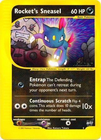 Rocket's Sneasel (5) (Winner) [Best of Promos] | Jack's On Queen