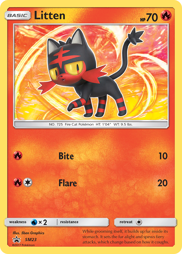 Litten (SM23) [Sun & Moon: Black Star Promos] | Jack's On Queen