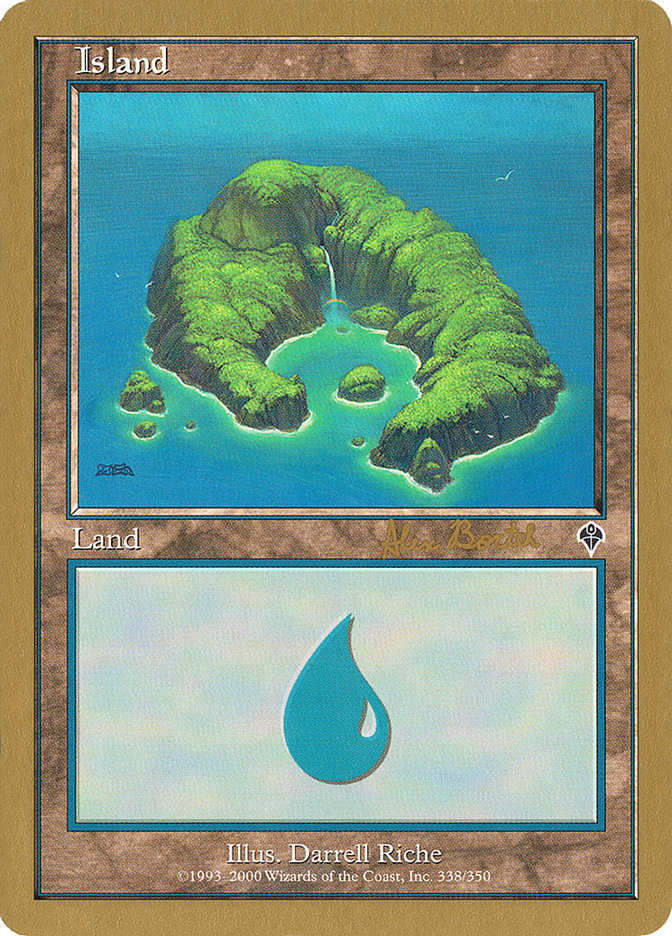 Island (ab338) (Alex Borteh) [World Championship Decks 2001] | Jack's On Queen