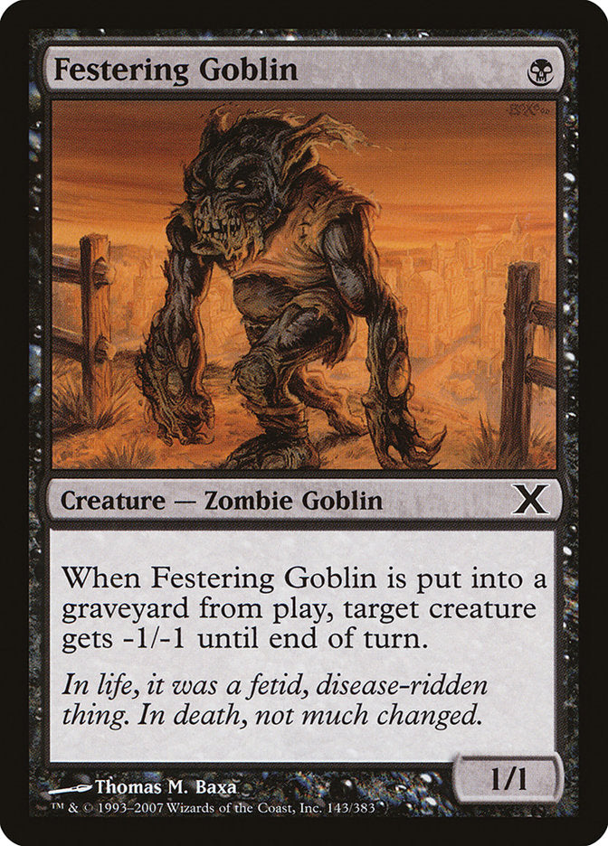 Festering Goblin [Tenth Edition] | Jack's On Queen