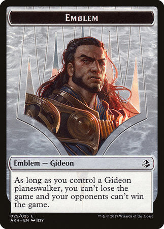 Emblem - Gideon of the Trials [Amonkhet Tokens] | Jack's On Queen
