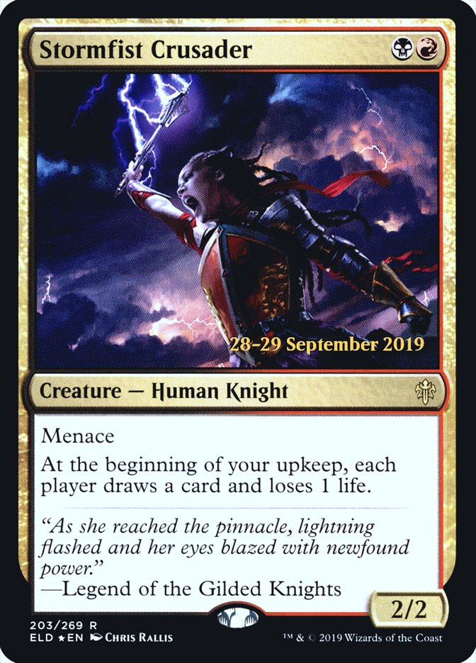 Stormfist Crusader  [Throne of Eldraine Prerelease Promos] | Jack's On Queen