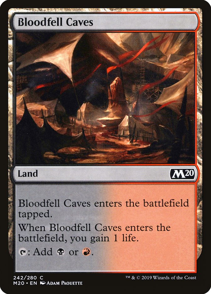 Bloodfell Caves [Core Set 2020] | Jack's On Queen