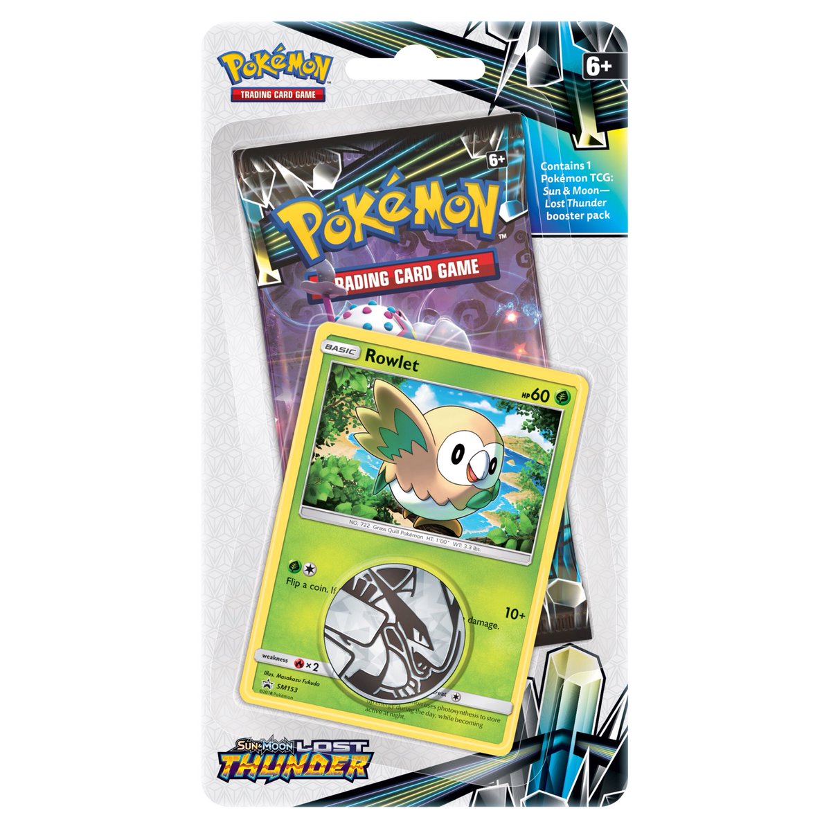 Sun & Moon: Lost Thunder - Single Pack Blister (Rowlet) | Jack's On Queen