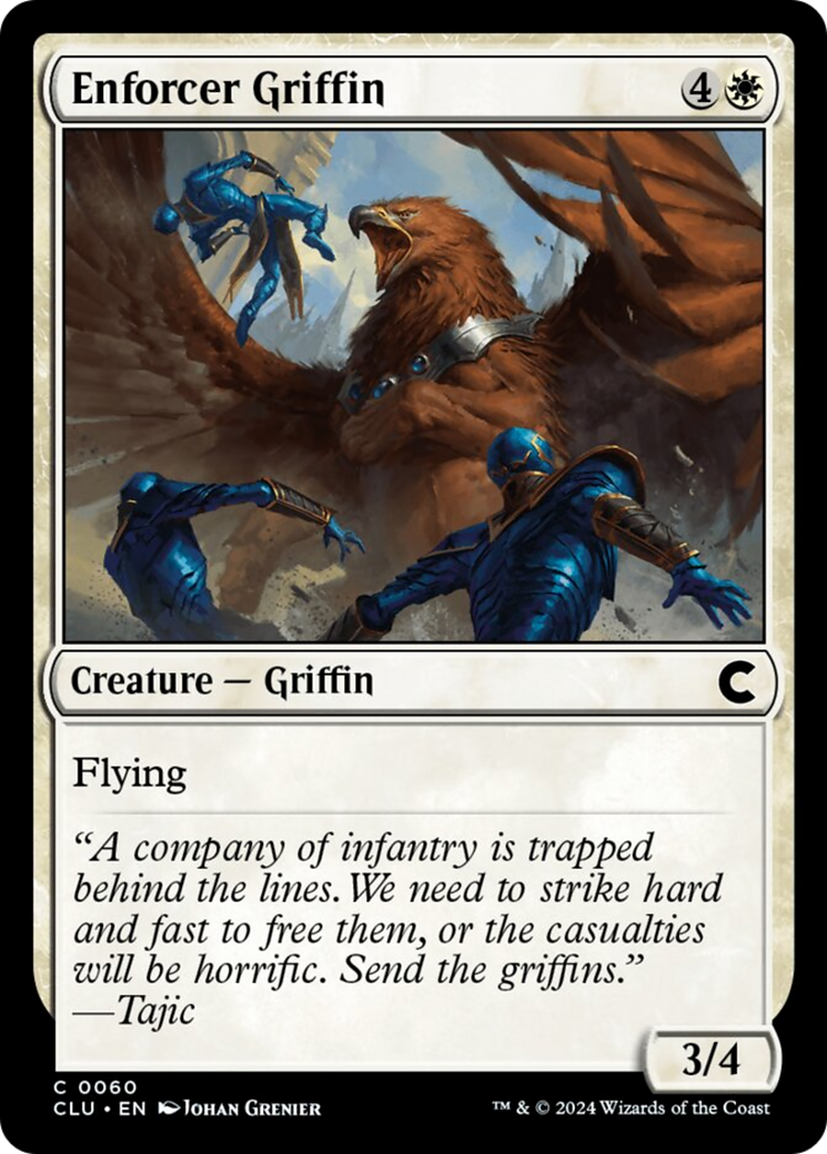 Enforcer Griffin [Ravnica: Clue Edition] | Jack's On Queen