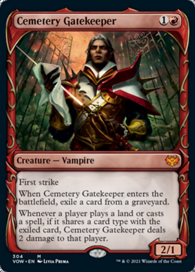 Cemetery Gatekeeper (Showcase Fang Frame) [Innistrad: Crimson Vow] | Jack's On Queen