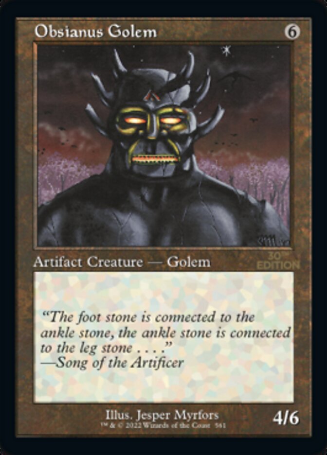 Obsianus Golem (Retro) [30th Anniversary Edition] | Jack's On Queen