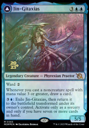 Jin-Gitaxias // The Great Synthesis [March of the Machine Prerelease Promos] | Jack's On Queen