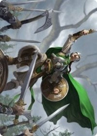 Maja, Bretagard Protector Art Card [Kaldheim: Art Series] | Jack's On Queen