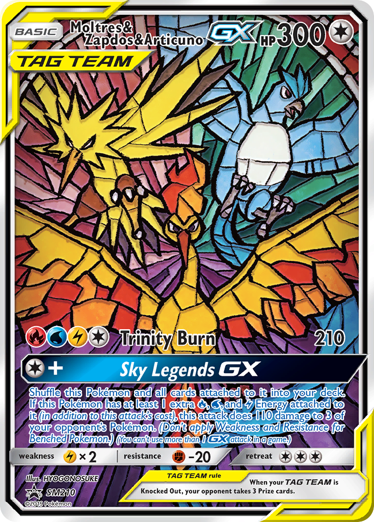 Moltres & Zapdos & Articuno GX (SM210) [Sun & Moon: Black Star Promos] | Jack's On Queen