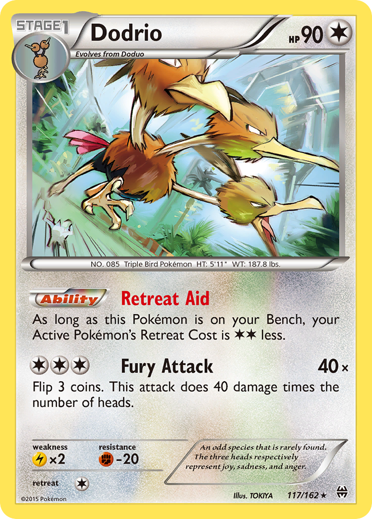 Dodrio (117/162) [XY: BREAKthrough] | Jack's On Queen