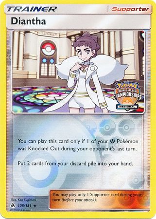 Diantha (105/131) (Regional Championship Promo) [Sun & Moon: Forbidden Light] | Jack's On Queen