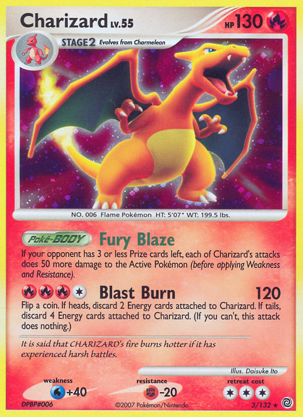 Charizard (3/132) [Diamond & Pearl: Secret Wonders] | Jack's On Queen