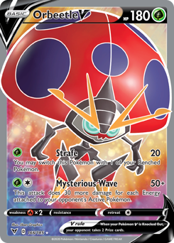 Orbeetle V (166/185) [Sword & Shield: Vivid Voltage] | Jack's On Queen