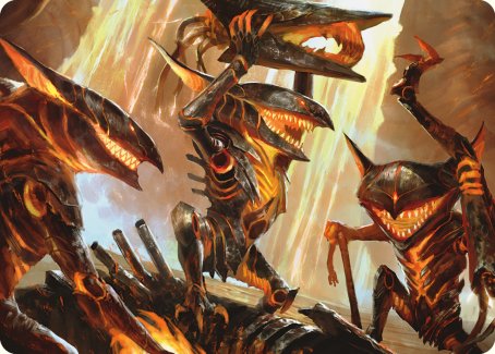 Gleeful Demolition Art Card [Phyrexia: All Will Be One Art Series] | Jack's On Queen