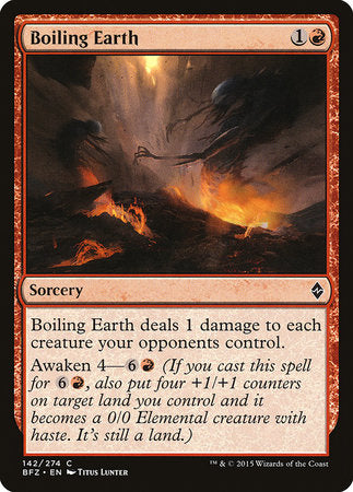 Boiling Earth [Battle for Zendikar] | Jack's On Queen