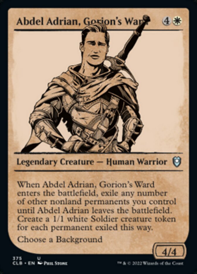 Abdel Adrian, Gorion's Ward (Showcase) [Commander Legends: Battle for Baldur's Gate] | Jack's On Queen