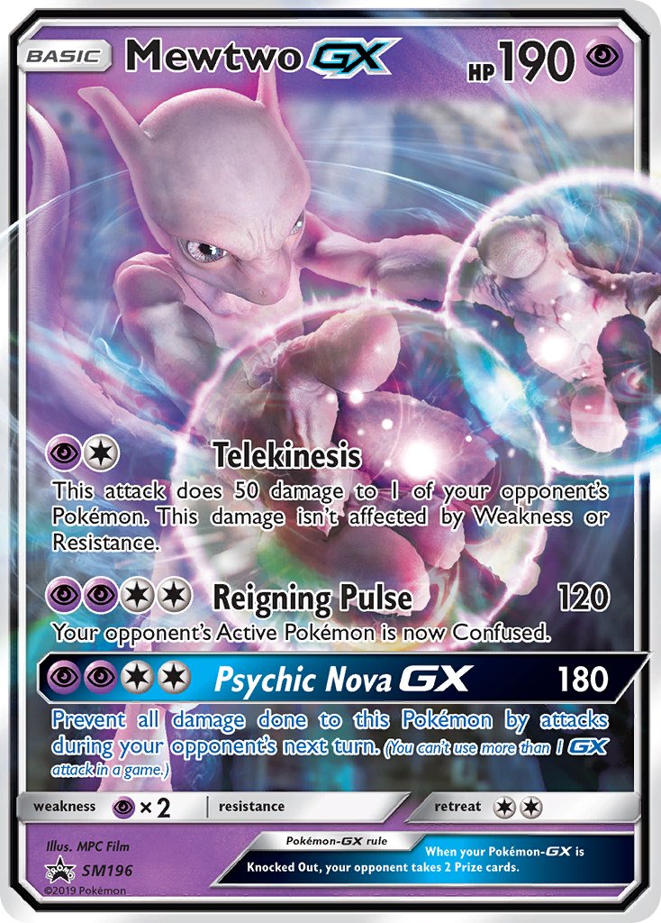 Mewtwo GX (SM196) [Sun & Moon: Black Star Promos] | Jack's On Queen