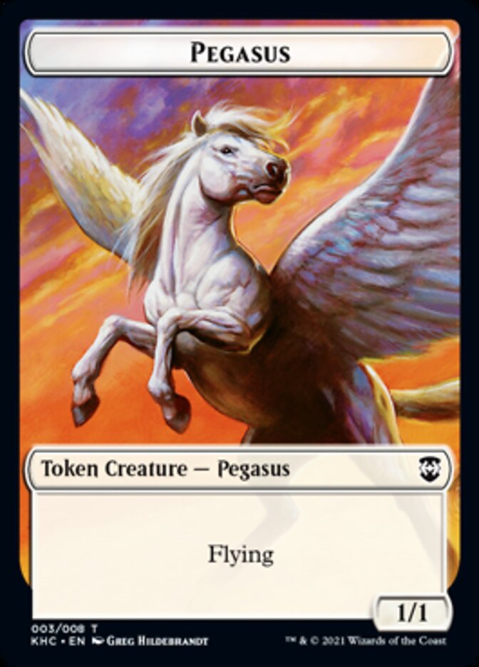 Pegasus [Kaldheim Commander Tokens] | Jack's On Queen