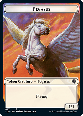 Pegasus // Faerie Double-Sided Token [Starter Commander Decks] | Jack's On Queen