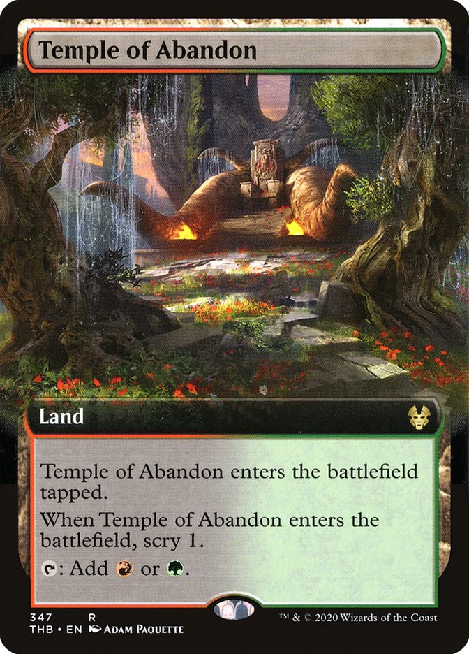 Temple of Abandon (Extended Art) [Theros Beyond Death] | Jack's On Queen