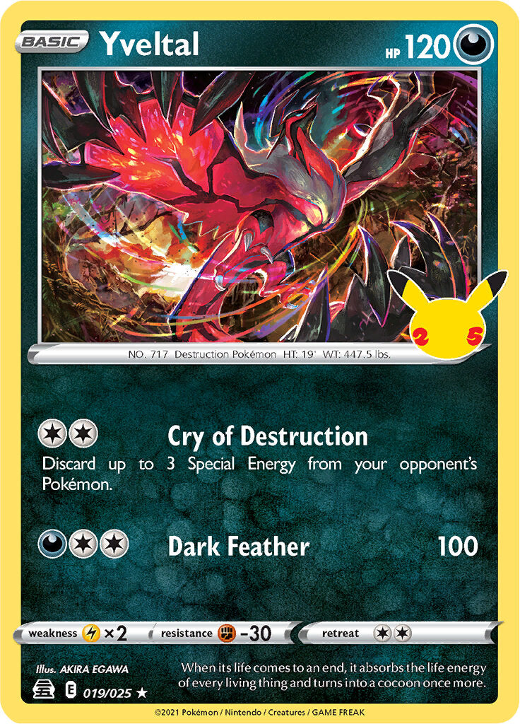 Yveltal (019/025) [Celebrations: 25th Anniversary] | Jack's On Queen