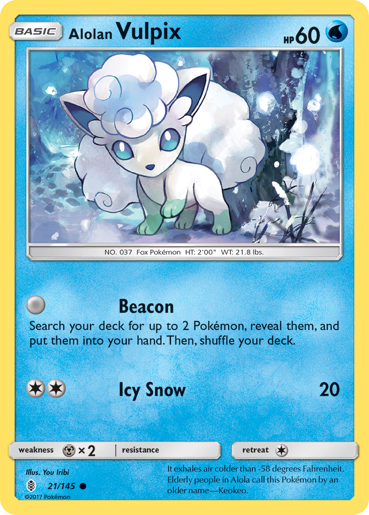 Alolan Vulpix (21/145) [Sun & Moon: Guardians Rising] | Jack's On Queen