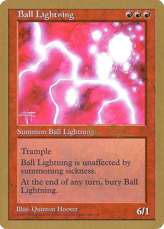 Ball Lightning (Ben Rubin) [World Championship Decks 1998] | Jack's On Queen