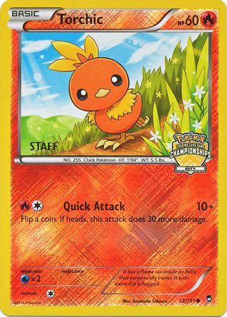 Torchic (12/111) (City Championship Promo Staff) [XY: Furious Fists] | Jack's On Queen