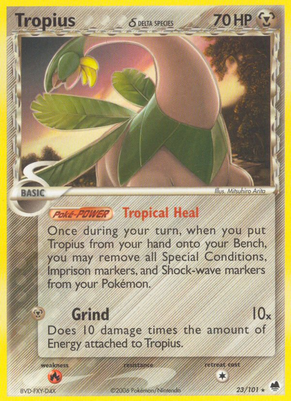 Tropius (23/101) (Delta Species) [EX: Dragon Frontiers] | Jack's On Queen