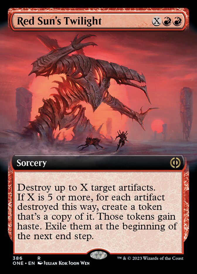 Red Sun's Twilight (Extended Art) [Phyrexia: All Will Be One] | Jack's On Queen