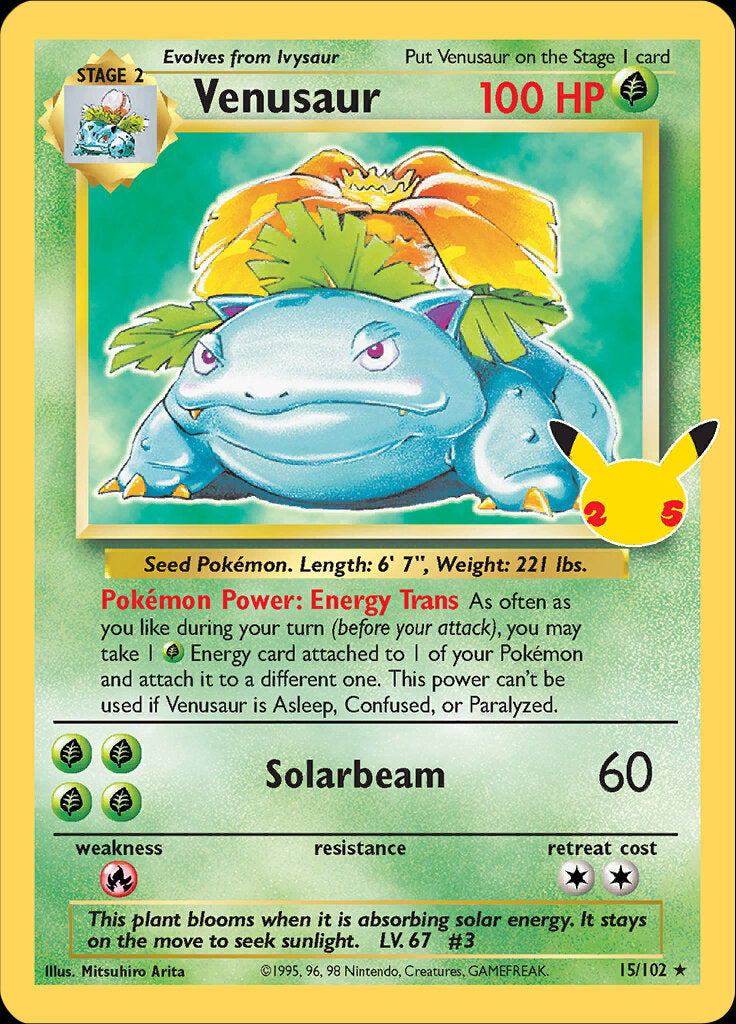 Venusaur (15/102) [Celebrations: 25th Anniversary - Classic Collection] | Jack's On Queen