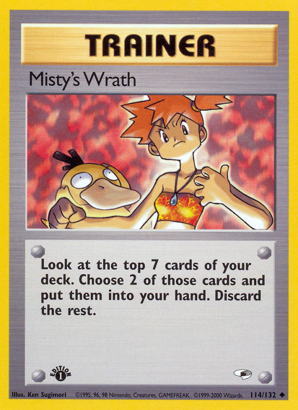 Misty's Wrath (114/132) [Gym Heroes 1st Edition] | Jack's On Queen