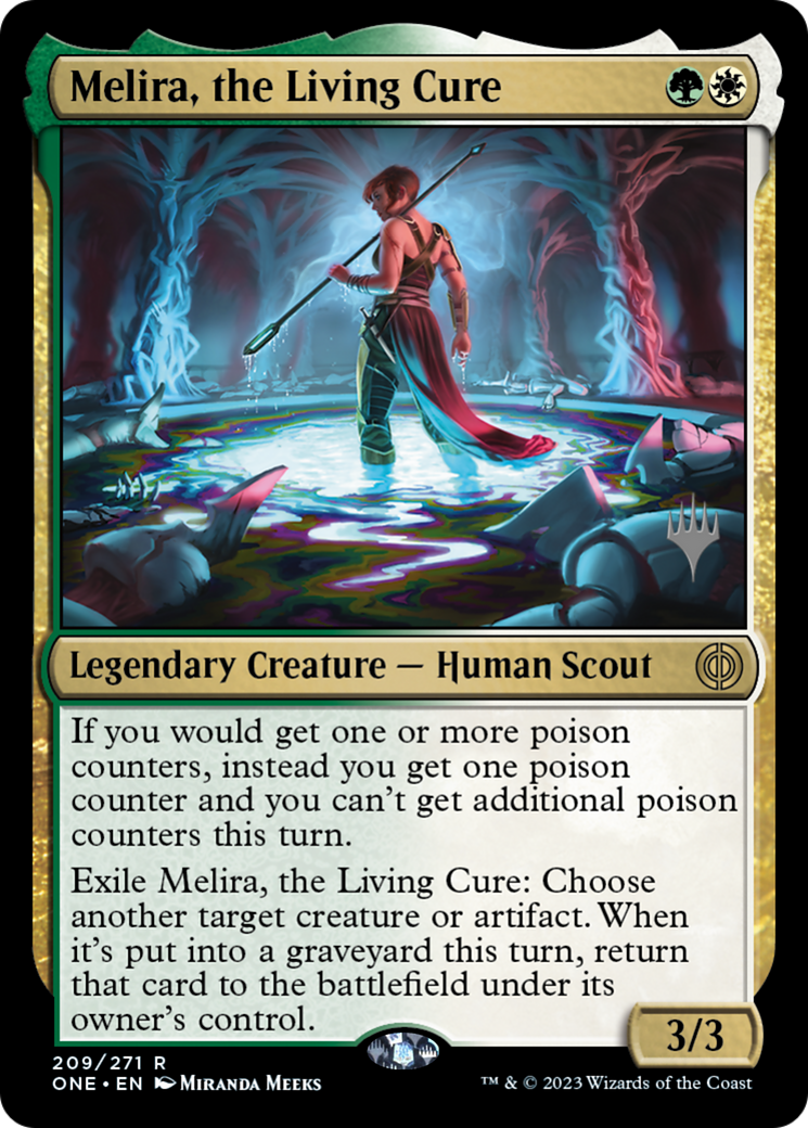 Melira, the Living Cure (Promo Pack) [Phyrexia: All Will Be One Promos] | Jack's On Queen