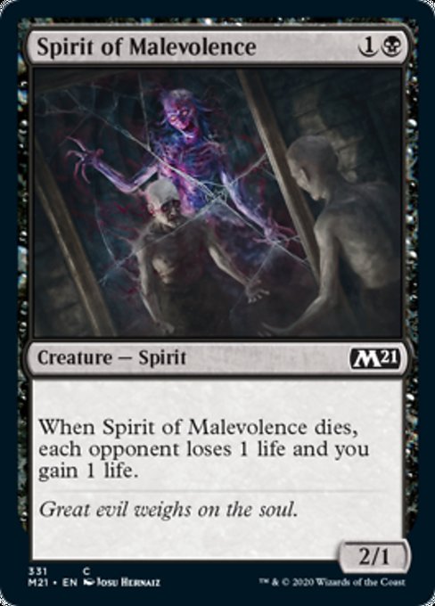 Spirit of Malevolence [Core Set 2021] | Jack's On Queen