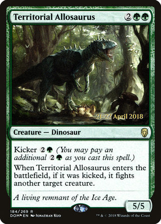 Territorial Allosaurus [Dominaria Promos] | Jack's On Queen