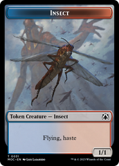 Soldier // Insect Double-Sided Token [March of the Machine Commander Tokens] | Jack's On Queen