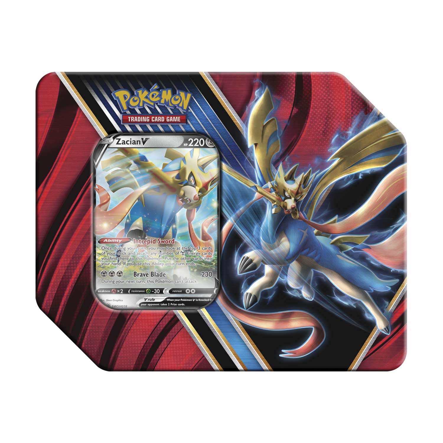 Sword & Shield: Rebel Clash - Legends of Galar Collector's Tin (Zacian V) | Jack's On Queen