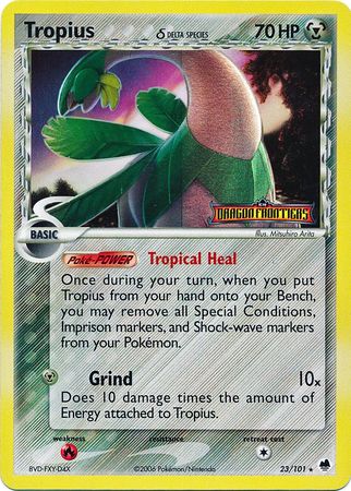 Tropius (23/101) (Delta Species) (Stamped) [EX: Dragon Frontiers] | Jack's On Queen