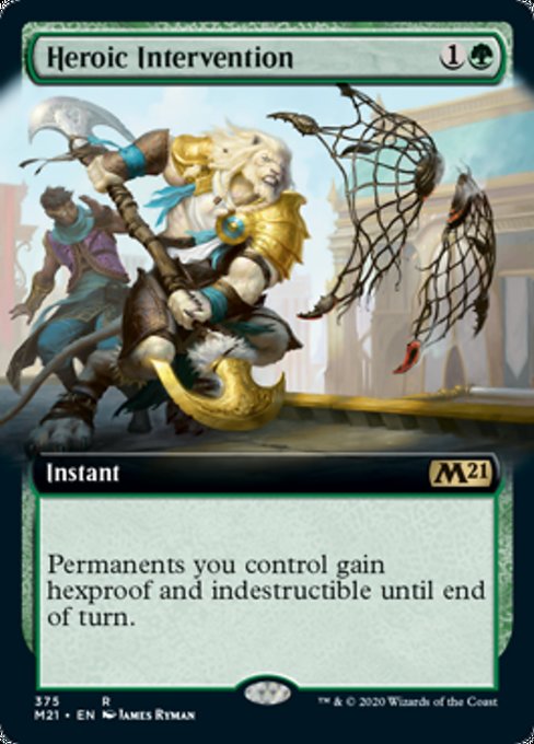 Heroic Intervention (Extended Art) [Core Set 2021] | Jack's On Queen