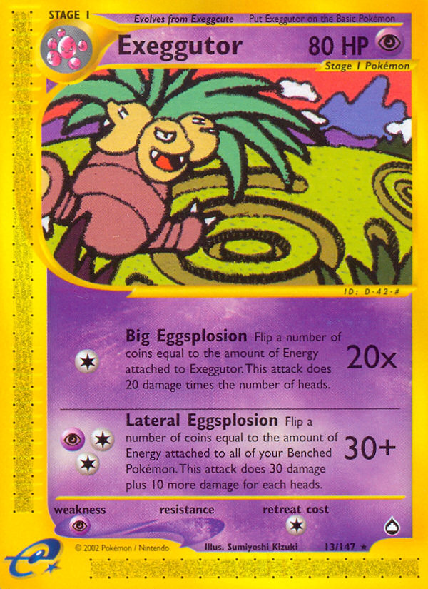 Exeggutor (13/147) [Aquapolis] | Jack's On Queen