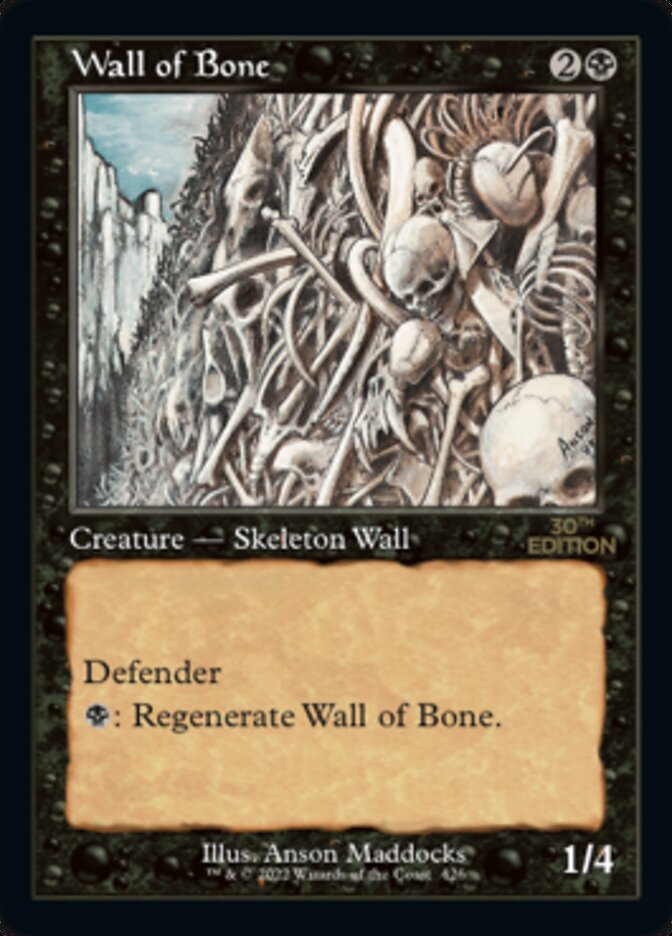 Wall of Bone (Retro) [30th Anniversary Edition] | Jack's On Queen