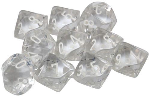 Chessex: Translucent D10 Dice Set | Jack's On Queen